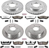 K1870-36 Front and Rear Z36 Truck & Tow Brake Kit, Carbon Fiber Ceramic Brake Pads and Drilled/Slotted Brake Rotors