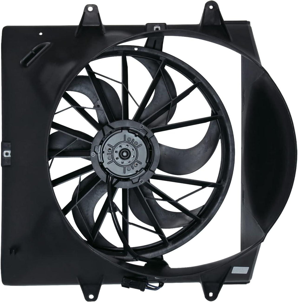 621130 Cooling Fan Assembly Compatible with 2004-2004 Jeep Grand Cherokee , Black