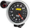 5” Tachometer | Black Face with Silver Bezel | 0-10,000 RPM Range | Super-Bright LED Shift Light | One-Touch Peak RPM Recall | Mounting Bracket Included