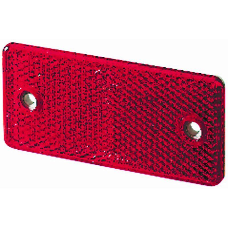 3326 Red Rectangular Reflex Reflector - greatparts