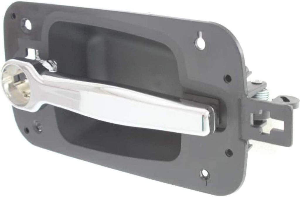for International RXT Exterior Door Handle Front, Passenger Side Black Bezel with Chrome Lever (2008-2008) | with Key Hole| Trim: Base