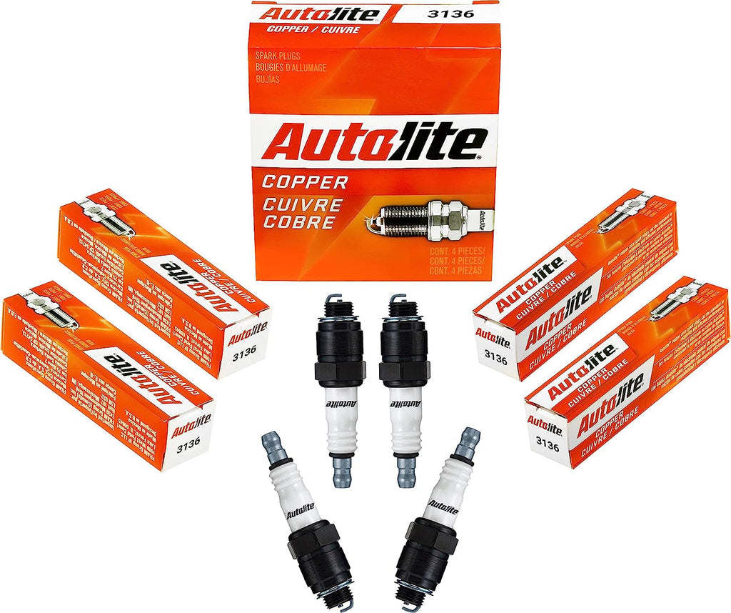 Autolite 3136 Copper Non-Resistor Automotive Replacement Spark Plug (1 Pack)