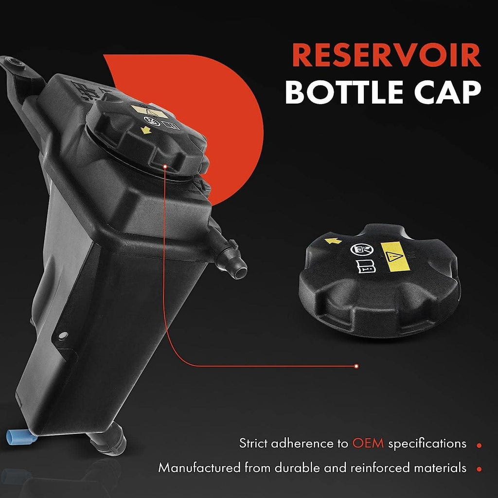 A-Premium Engine Coolant Overflow Recovery Reservoir Tank [W/Cap & Sensor] Compatible with BMW 335D [E90] 2009 2010 2011 [3.0L Diesel], Replace for # 17138570079