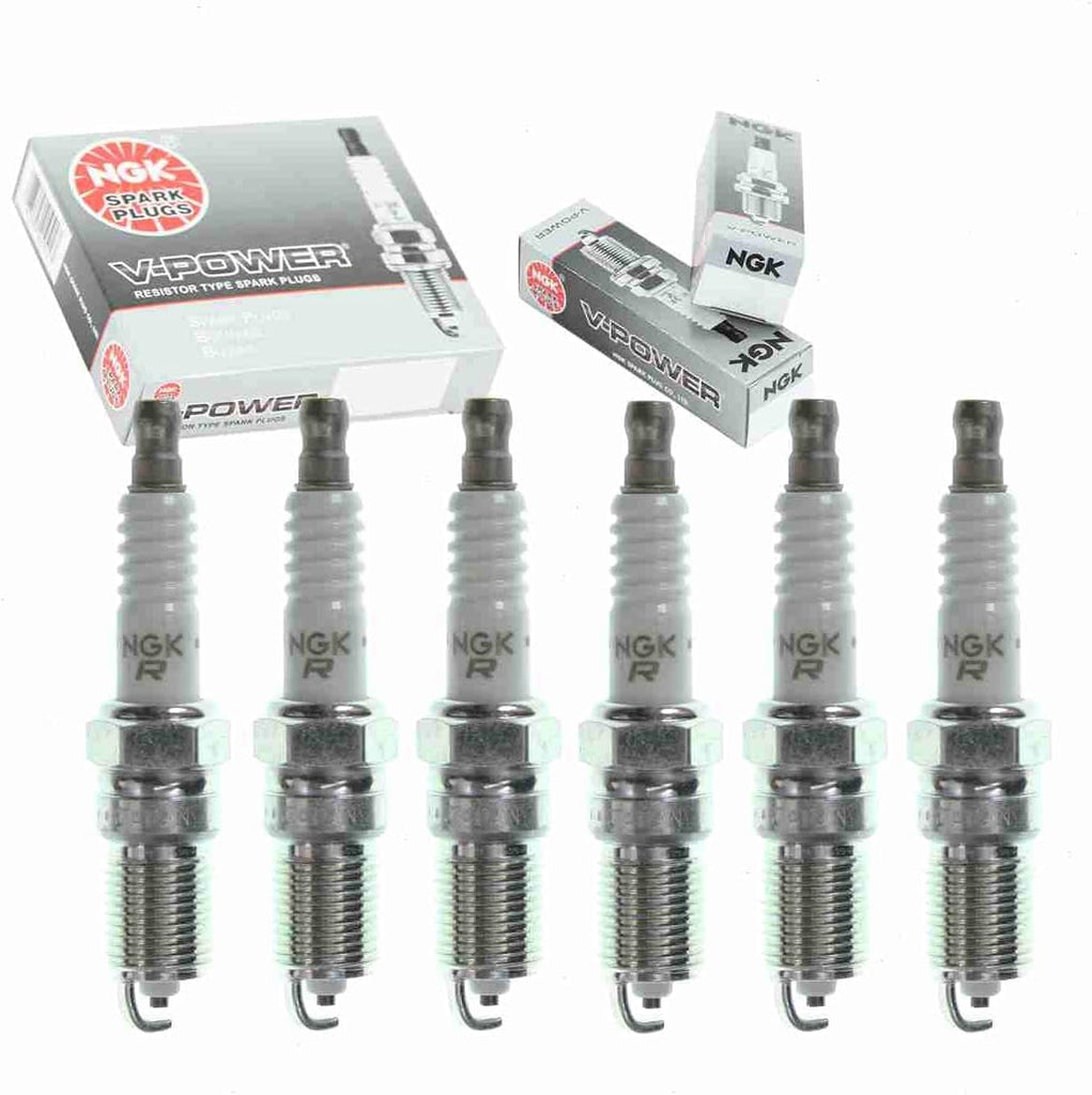 6 Pc NGK V-Power Spark Plugs Compatible with Mazda MPV 3.0L V6 2002-2006