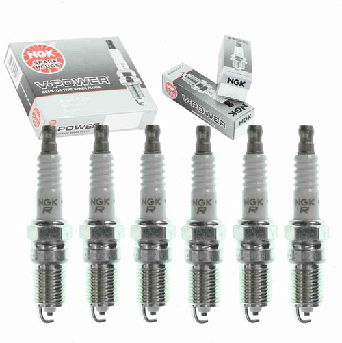 6 Pc NGK V-Power Spark Plugs Compatible with Mazda MPV 3.0L V6 2002-2006