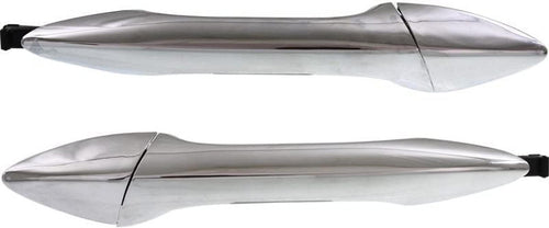 Rear, Driver and Passenger Side Exterior Door Handle Set of 2 Compatible with 2011-2016 Hyundai Elantra