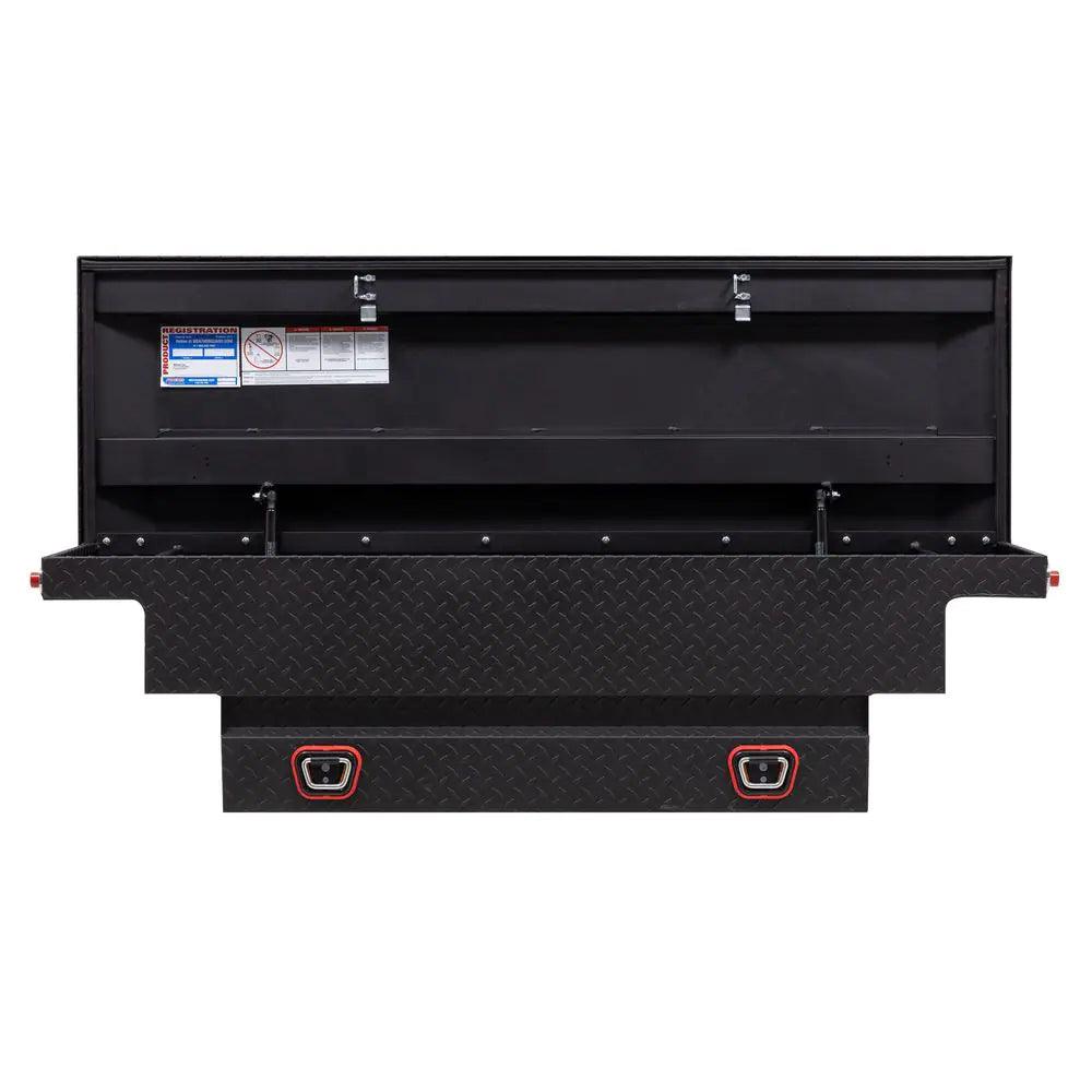 62.5 In. Matte Black Aluminum Compact Low Profile Crossover Truck Tool Box