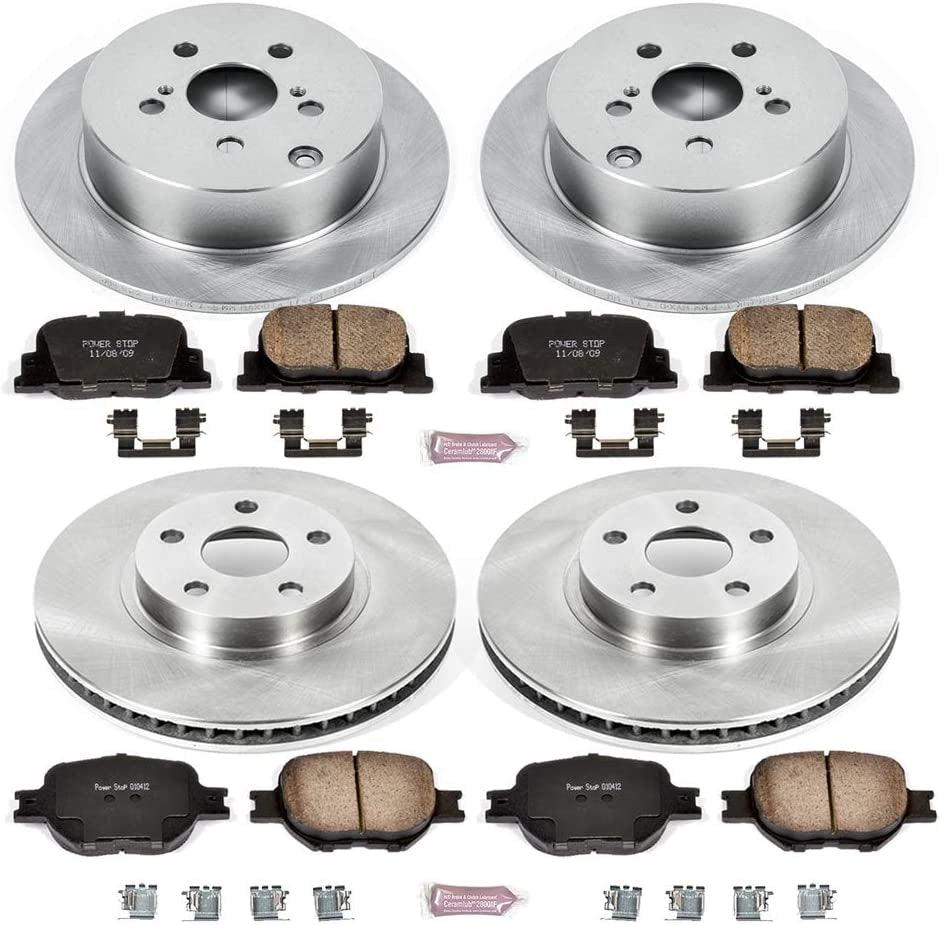 KOE2315 Autospecialty Front and Rear Replacement Brake Kit-Oe Brake Rotors & Ceramic Brake Pads