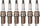 Denso Set of 6 Iridium Long Life (SIP) Alloy Spark Plugs Gap 0.044 for L6 V6 H6