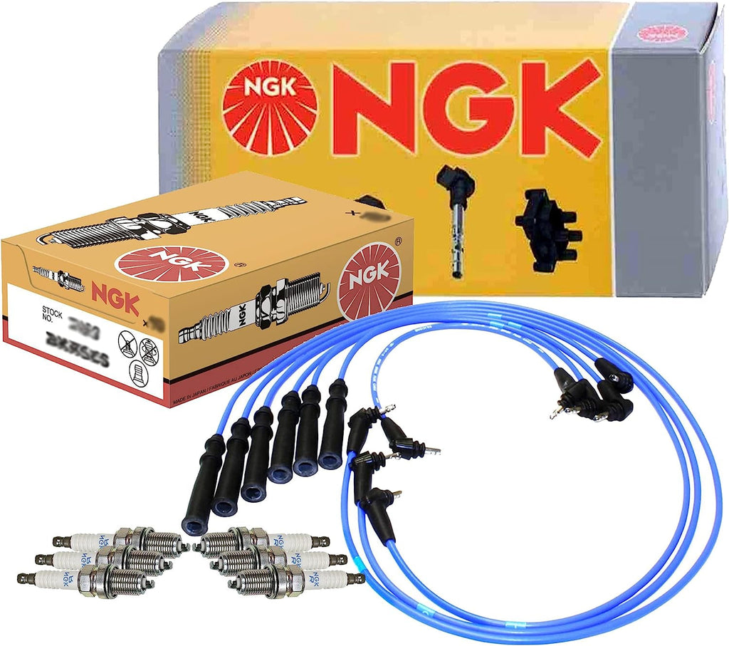 NGK Wire & 6 Standard Spark Plugs Kit for Toyota 4Runner Pickup T100 V6 3VZ-E