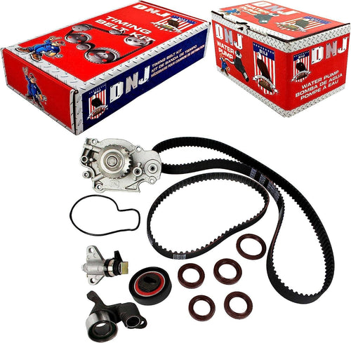DNJ TBK223WP Timing Belt Kit with Water Pump for 1993-2001 / Honda/Prelude / 2.2L / DOHC / L4 / 16V / 2156Cc / H22A1, H22A4