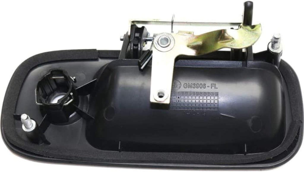 for GMC Savana 3500 Exterior Door Handle Front, Driver Side Smooth Black (2010-2017) | with Key Hole| Trim:All Submodels