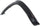 Evan-Fischer Fender Flare Compatible with Toyota RAV-4 06-12 Front LH Trim Flare Black