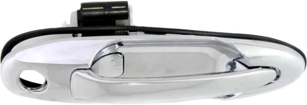 Compatible with Toyota Tundra Exterior Door Handle Front, Passenger Side Chrome (2004-2006) | with Key Hole| Trim: Limited/Sr5/Base