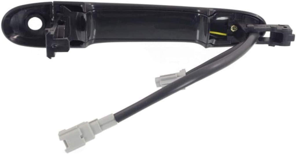 for Nissan Juke Exterior Door Handle Front, Driver Side Primed (2011-2017) | with Key Hole| Trim:All Submodels