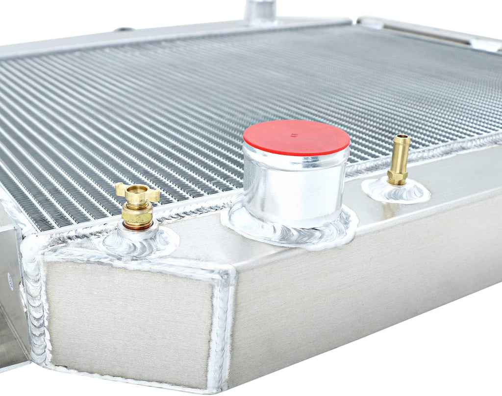 Radbuild 3 Row Aluminum DPI433 Radiator for 1966-1979 Ford F-Series F100 F150 F250 F350 Bronco Truck Pickup V8 Engine Radiators 67 68 69 70 71 72 73 74 75 76 77 78