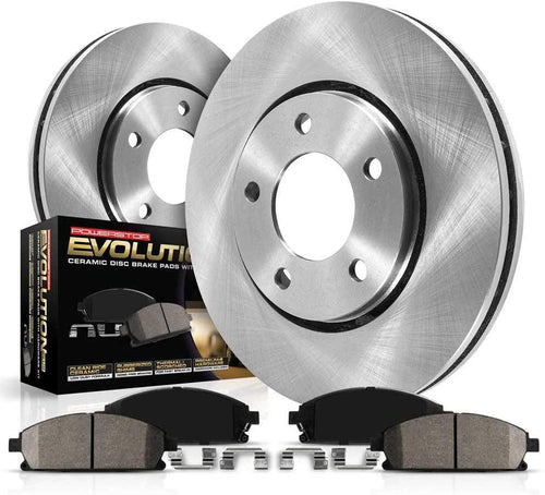 KOE8486 Autospecialty Rear Replacement Brake Kit-Oe Brake Rotors & Ceramic Brake Pads