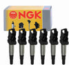 6 Pc NGK Ignition Coils Compatible with BMW 525I 2.5L 3.0L L6 2003-2007