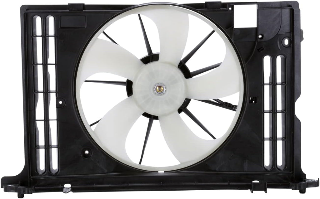 622130 Cooling Fan Assembly Compatible with 2009-2013 Toyota Corolla Black