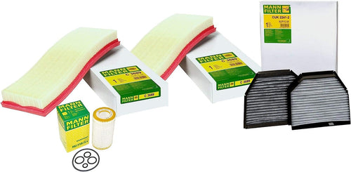 Mann Oil 2 Air Carbon Cabin Filter Service Kit for Mercedes R230 SL55 AMG Super Supercharged