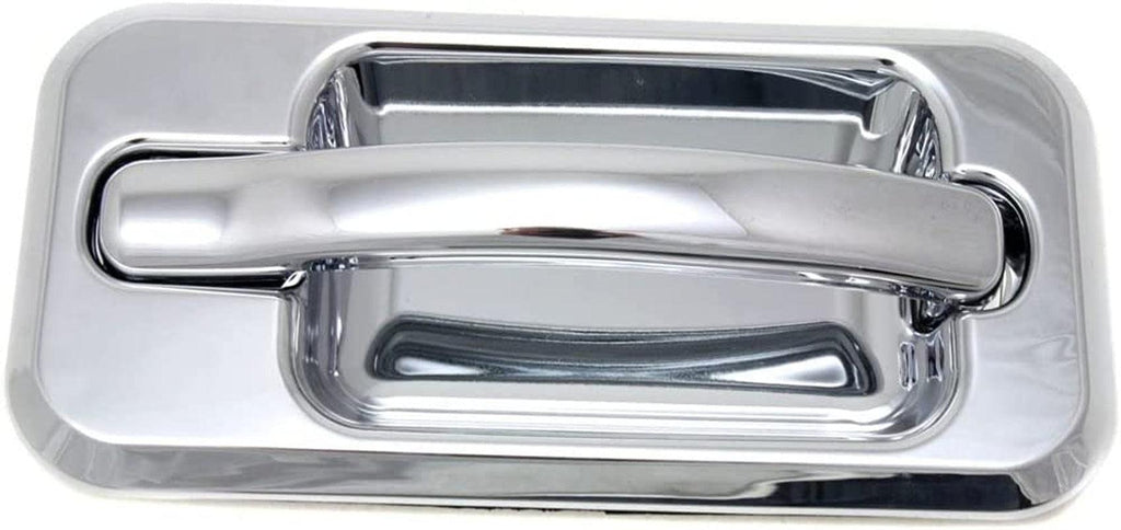 Exterior Door Handle Set of 2 Compatible with 2003-2009 Hummer H2 Rear, Driver and Passenger Side