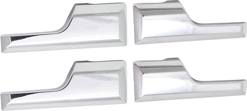 Interior Door Handle Set Compatible with 2007-2017 Ford Expedition, Fits 2007-2017 Lincoln Navigator Chrome Front and Rear, Driver and Passenger Side