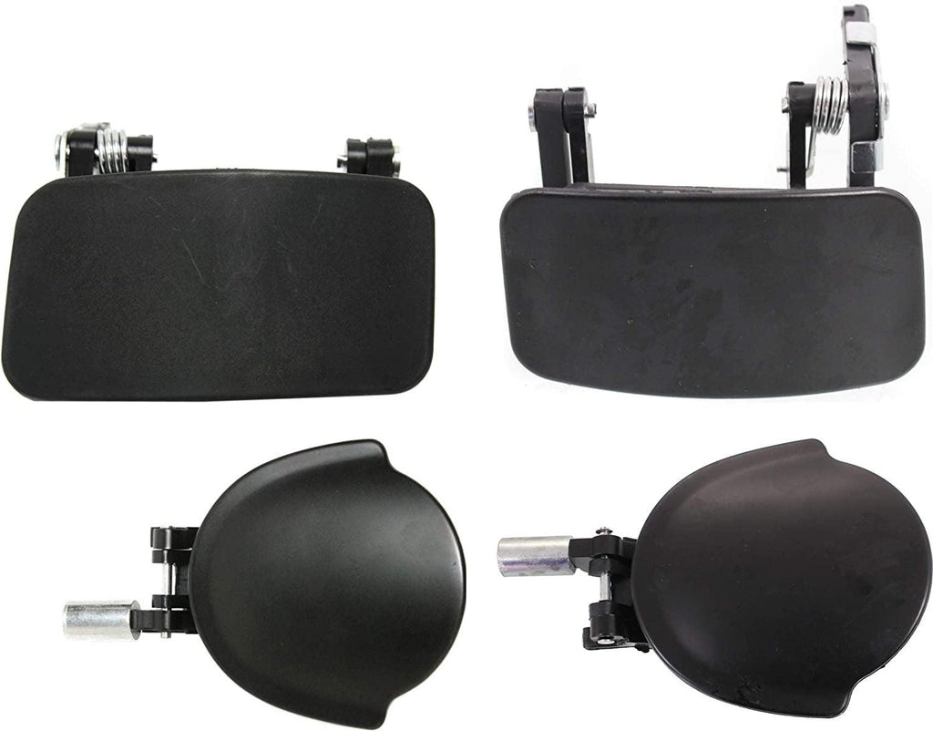 Front and Rear Exterior Door Handle Set of 4 Compatible with 1999-2002 Mercury Villager, Fits 1999-2002 Nissan Quest Primed Driver and Passenger Side