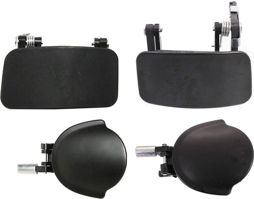 Front and Rear Exterior Door Handle Set of 4 Compatible with 1999-2002 Mercury Villager, Fits 1999-2002 Nissan Quest Primed Driver and Passenger Side