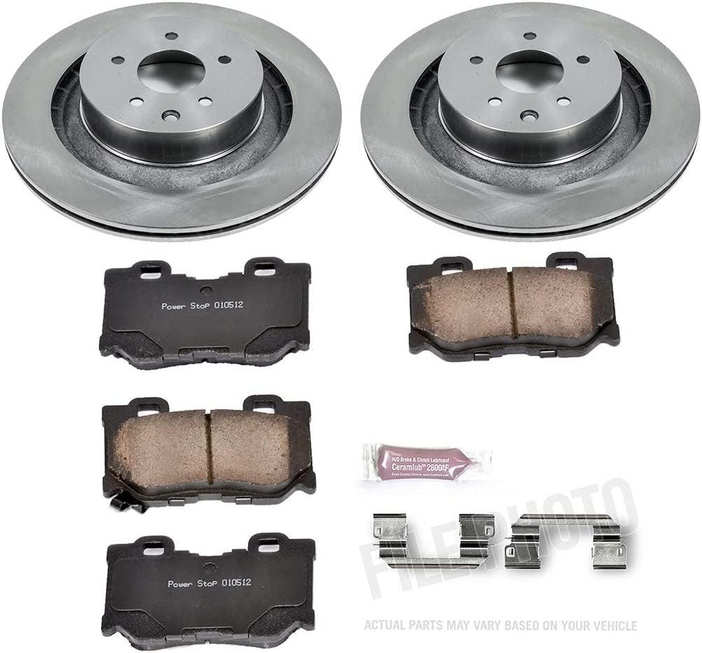 KOE4732 Autospecialty Rear Replacement Brake Kit-Oe Brake Rotors & Ceramic Brake Pads