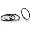 Wheel Accessories Parts Set of 4 Hub Centric Ring 125.50Mm OD to 121.30Mm Hub ID, Polycarbonate (Wheel Hub Ring, 4 Pack, 125.50 Mm OD to 121.30 Mm ID Wheel Centerbore, Polycarbonate)