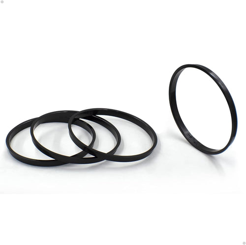 Wheel Accessories Parts Set of 4 Hub Centric Ring 125.50Mm OD to 121.30Mm Hub ID, Polycarbonate (Wheel Hub Ring, 4 Pack, 125.50 Mm OD to 121.30 Mm ID Wheel Centerbore, Polycarbonate)