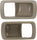 Door Handle Trim Set of 2 Compatible with 1992-1996 Toyota Camry Front or Rear, Driver and Passenger Side