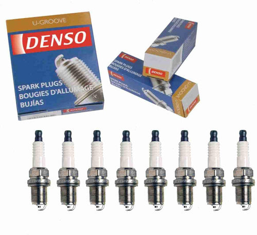 8 Pc DENSO Standard U-Groove Spark Plugs Compatible with Dodge Ram 1500 5.2L 5.9L V8 1994-1999