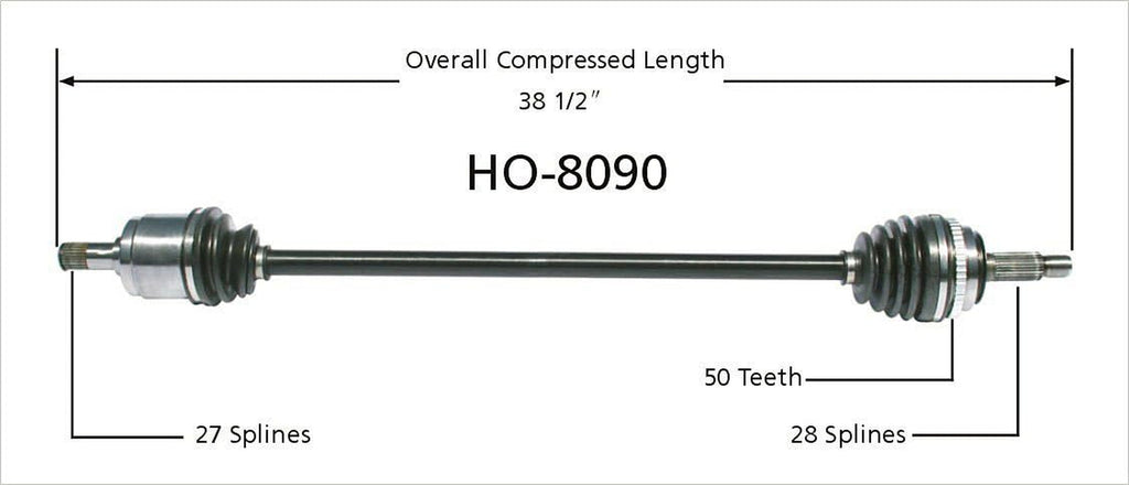 HO-8090 CV Axle Shaft