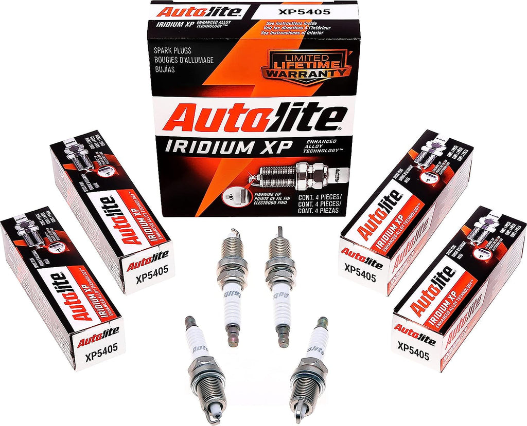 Autolite Iridium XP Automotive Replacement Spark Plugs, XP5405 (4 Pack)