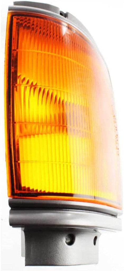 Compatible with Toyota Pickup Corner Light 1987 1988 Driver and Passenger Side Pair/Set | Amber Lens | Base | Rear Wheel Drive | W/Gray Trim | TO2520115 + TO2521117 | 8162089162 + 8161089162