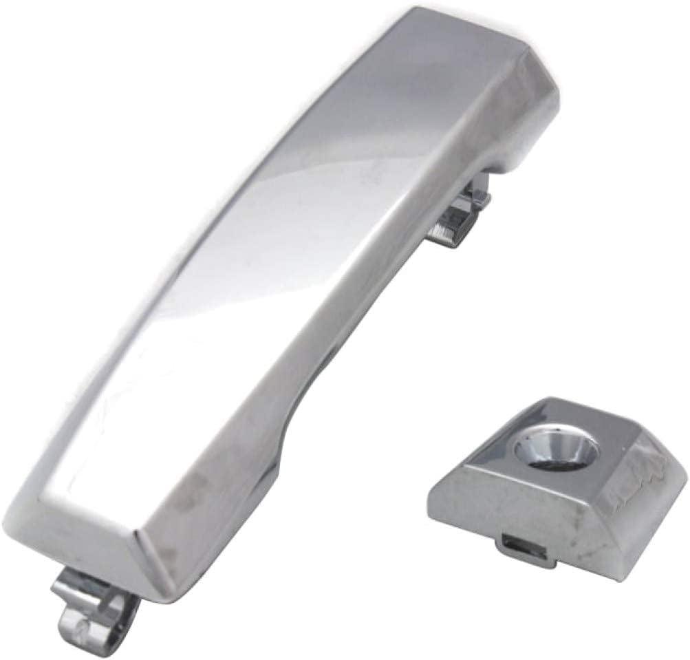 for Nissan Armada Exterior Door Handle Front, Driver Side Chrome (2005-2015) | with Key Hole| Trim:All Submodels