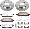 Power Stop K1943-36 Front Z36 Truck & Tow Brake Kit, Carbon Fiber Ceramic Brake Pads and Drilled/Slotted Brake Rotors