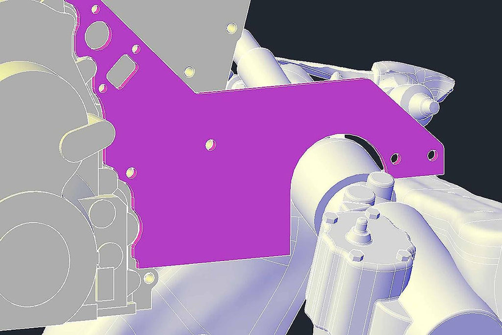 LS Front Engine Plate for 1978-88 G-Body Motor Mount LS1 LS3 LSX Aluminum Swap Mount Pre Cut 551816-GBDY