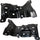 Evan-Fischer Front Bumper Bracket Set of 2 Compatible with 2018 Ford F-150 Steel Driver and Passenger Side