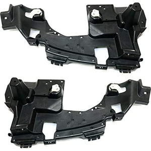 Partomotive For 15-18 Benz C-Class Rear Bumper Cover Retainer Mounting Brace Bracket SET PAIR