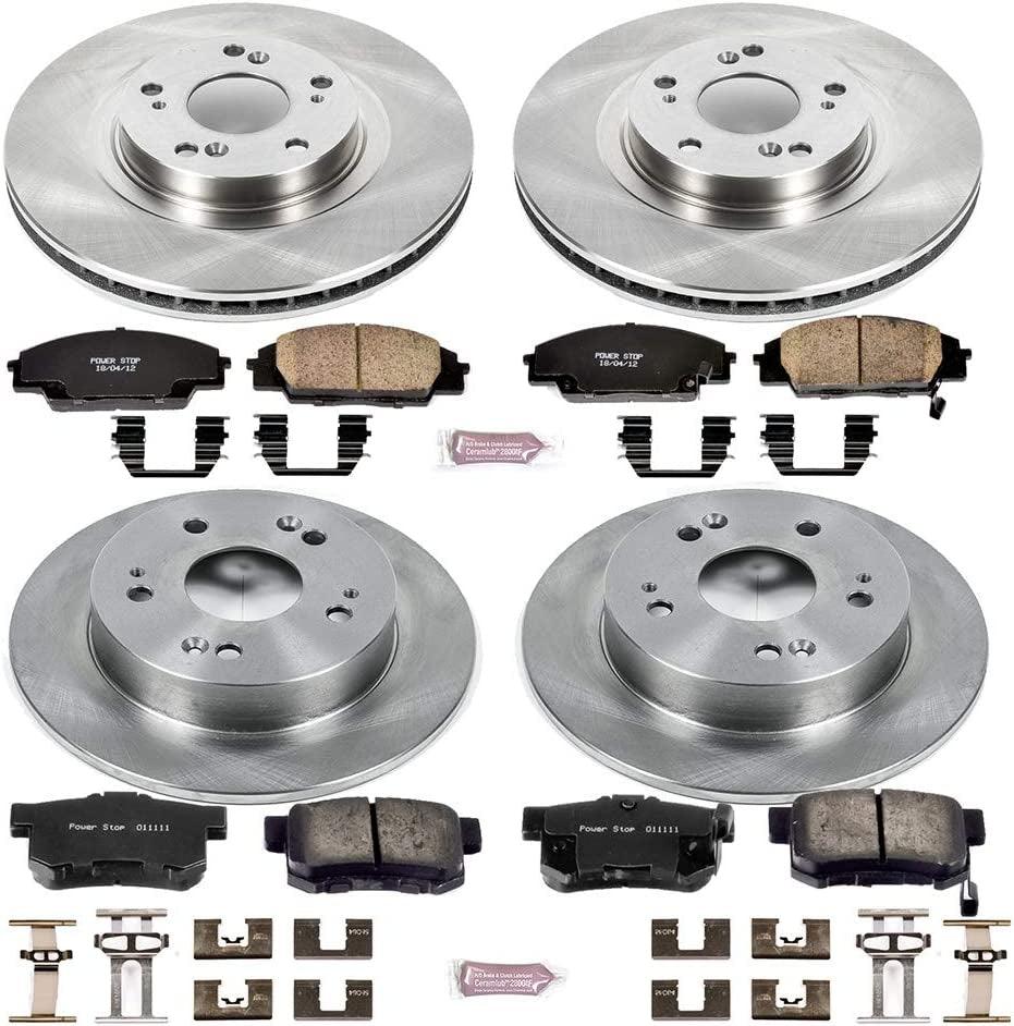 KOE2441 Autospecialty Front and Rear Replacement Brake Kit-Oe Brake Rotors & Ceramic Brake Pads
