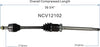 NCV12102 CV Axle Shaft Assembly for Select 2013-16 Dodge Dart - Front Right (Passenger Side)