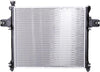 2839 Compatible with JEEP Grand Cherokee 1-Row Plastic Aluminum Replacement Radiator