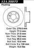 Centric Front Disc Brake Rotor for Sprinter 2500, Sprinter 3500 (121.35073)