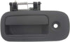for Chevy Express 2500 Exterior Door Handle Rear Driver Side - Side Sliding Door Textured Black 1996-2002 | with Key Hole| Trim: Base/Ls