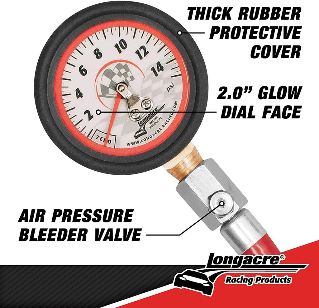 52-52034 0-15 PSI Tire Pressure Gauge, 2 Inch