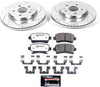 K5547-26 Rear Z26 Carbon Fiber Brake Pads with Drilled & Slotted Brake Rotors Kit