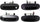 Front and Rear Exterior Door Handle Set of 4 Compatible with 2002-2009 Chevrolet Trailblazer/Gmc Envoy Textured Black Driver and Passenger Side