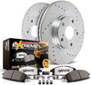 Power Stop K2163-36 Front Z36 Truck & Tow Brake Kit, Carbon Fiber Ceramic Brake Pads and Drilled/Slotted Brake Rotors